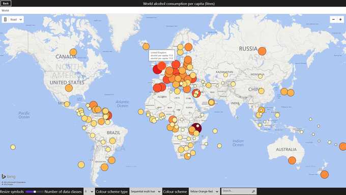 graduated symbol map user control