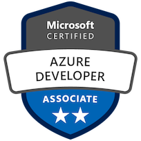 azure developer associate microsoft certified badge