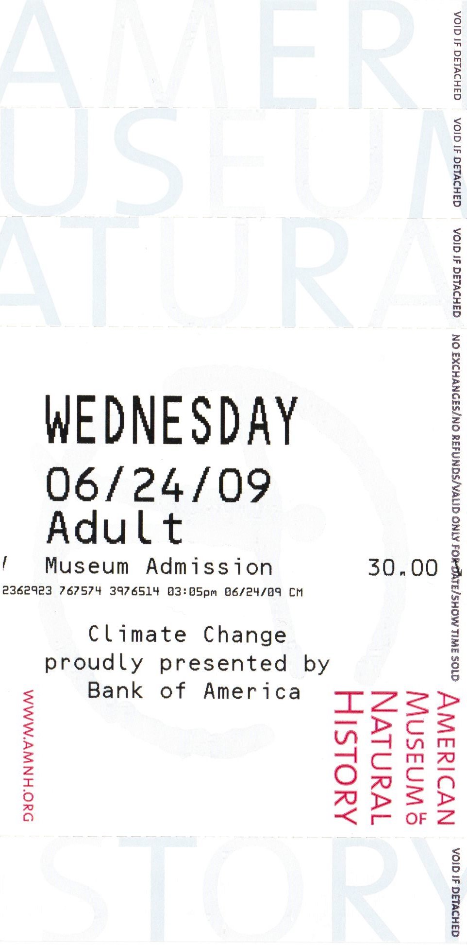 natural history museum ticket